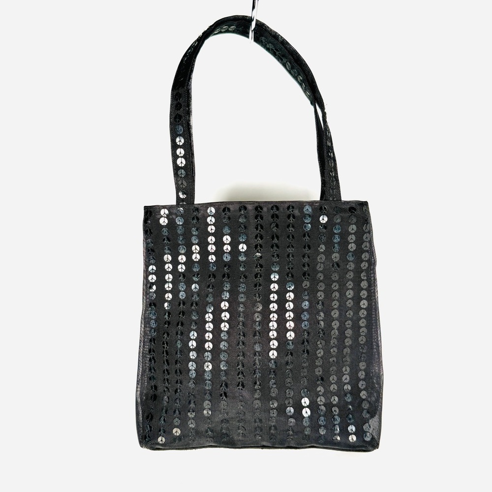 Black Sequin handbag inside pocket